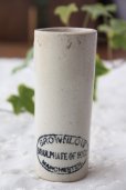 画像1: 希少　1900年代初期　英国マンチェスター製　BROWNLOW　円柱型ポット　径4.1　高10.0ｃｍ (1)