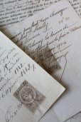 画像2: 1800年代　フランスの古文書　アンティーク・マニュスクリ　枯れたインク　美しい手書き文字　3種類　3枚　 (2)