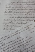 画像3: 1800年代　フランスの古文書　アンティーク・マニュスクリ　枯れたインク　美しい手書き文字　2種類　2枚　5ページ (3)