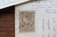 画像3: 1800年代　フランスの古文書　アンティーク・マニュスクリ　枯れたインク　美しい手書き文字　2種類　2枚　6ページ (3)