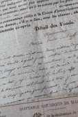 画像3: 1800年代　フランスの古文書　アンティーク・マニュスクリ　枯れたインク　美しい手書き文字　3種類　3枚　 (3)