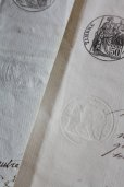 画像2: 1800年代　フランスの古文書　アンティーク・マニュスクリ　枯れたインク　美しい手書き文字　2種類　2枚　6ページ (2)