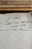 画像2: 1828年　フランスの古文書　農地区割り＆収穫量　枯れたインク　手書き文字　20.5 × 16.5ｃｍ　約 250ページ以上 (2)