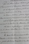 画像2: 1800年代　フランスの古文書　アンティーク・マニュスクリ　枯れたインク　美しい手書き文字　1種類　1枚　3ページ (2)