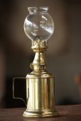 画像4: 1800年代後期　フランスPARIS製　アンティーク　ピジョンオイルランプ　真鍮タンク　点灯テスト済　実用品　高 23.5ｃｍ (4)