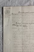画像1: 1800年代　フランスの古文書　アンティーク・マニュスクリ　枯れたインク　美しい手書き文字　見開き　1枚　3ページ (1)