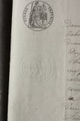画像2: 1800年代　フランスの古文書　アンティーク・マニュスクリ　枯れたインク　美しい手書き文字　見開き1枚　4ページ (2)