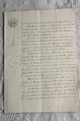 画像2: 1800年代　フランスの古文書　アンティーク・マニュスクリ　枯れたインク　美しい手書き文字　見開き1枚　4ページ (2)