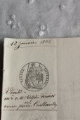 画像3: ★トップにナポレオンの文字★ 1800年代　フランスの古文書　アンティーク・マニュスクリ　枯れたインク　美しい手書き文字　見開き 1枚　4ページ (3)