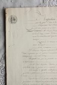 画像1: ★トップにナポレオンの文字★ 1800年代　フランスの古文書　アンティーク・マニュスクリ　枯れたインク　美しい手書き文字　見開き 1枚　4ページ (1)