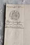 画像2: ★トップにナポレオンの文字★ 1800年代　フランスの古文書　アンティーク・マニュスクリ　枯れたインク　美しい手書き文字　見開き 1枚　3ページ (2)
