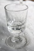 画像2: アンティーク　トロンプルイユ　グラス　全高10ｃｍ　171ｇ　気泡入り　極厚底の吹きガラス　1900年代初期　フランス製 (2)