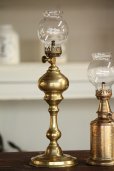 画像3: 希少な初期型　極美　1800年代後期　フランス製　PARIS　ピジョン　アンティーク　大型オイルランプ　真鍮製　点灯テスト済　高 32.2ｃｍ (3)