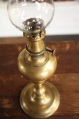 画像5: 希少な初期型　極美　1800年代後期　フランス製　PARIS　ピジョン　アンティーク　大型オイルランプ　真鍮製　点灯テスト済　高 34.0ｃｍ (5)
