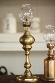 画像4: 希少な初期型　極美　1800年代後期　フランス製　PARIS　ピジョン　アンティーク　大型オイルランプ　真鍮製　点灯テスト済　高 32.2ｃｍ (4)