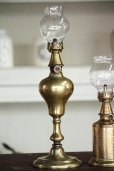 画像1: 希少な初期型　極美　1800年代後期　フランス製　PARIS　ピジョン　アンティーク　大型オイルランプ　真鍮製　点灯テスト済　高 34.0ｃｍ (1)