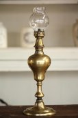 画像3: 希少な初期型　極美　1800年代後期　フランス製　PARIS　ピジョン　アンティーク　大型オイルランプ　真鍮製　点灯テスト済　高 34.0ｃｍ (3)