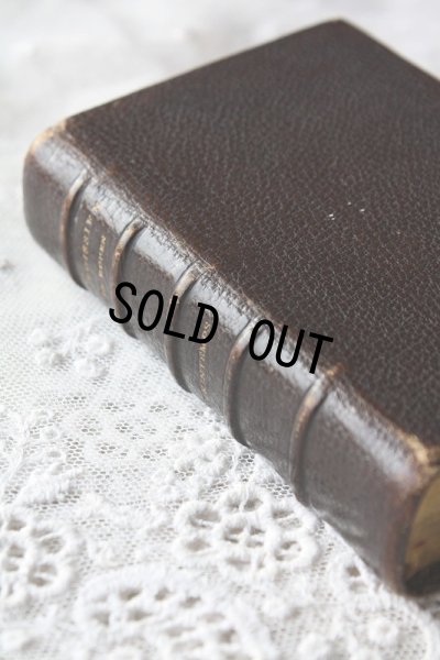 画像1: お買い得　1800年代後期　フランス製　アンティーク聖書　　皮表装　11.6 × 7.8 × 3.0ｃｍ　1267ページ