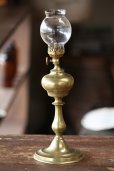 画像3: お買い得　希少な初期型　1800年代後期　フランス製　PARIS　ピジョン　アンティーク　オイルランプ　真鍮製　点灯テスト済　高 31.2ｃｍ (3)
