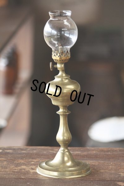 画像3: お買い得　希少な初期型　1800年代後期　フランス製　PARIS　ピジョン　アンティーク　オイルランプ　真鍮製　点灯テスト済　高 31.2ｃｍ