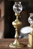 画像1: お買い得　希少な初期型　1800年代後期　フランス製　PARIS　ピジョン　アンティーク　オイルランプ　真鍮製　点灯テスト済　高 31.2ｃｍ (1)