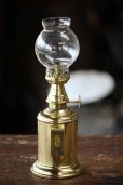 画像3: 1800年代後期　フランス製　アンティーク　ピジョンデザイン　オイルランプ　真鍮タンク　点灯テスト済　実用品　高 23.5ｃｍ (3)