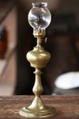 画像5: お買い得　希少な初期型　1800年代後期　フランス製　PARIS　ピジョン　アンティーク　オイルランプ　真鍮製　点灯テスト済　高 31.2ｃｍ (5)
