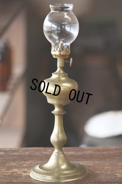 画像5: お買い得　希少な初期型　1800年代後期　フランス製　PARIS　ピジョン　アンティーク　オイルランプ　真鍮製　点灯テスト済　高 31.2ｃｍ