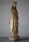 画像2: 希少　1800年代後期〜1900年代初期　フランス製　アンティーク　聖母マリア像　優しいオーラに癒されて　全高 33ｃｍ　989ｇ (2)