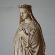 画像4: 希少　1800年代後期〜1900年代初期　フランス製　アンティーク　聖母マリア像　優しいオーラに癒されて　全高 33ｃｍ　989ｇ (4)