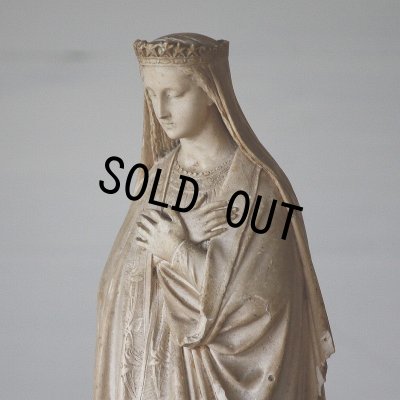 画像4: 希少　1800年代後期〜1900年代初期　フランス製　アンティーク　聖母マリア像　優しいオーラに癒されて　全高 33ｃｍ　989ｇ