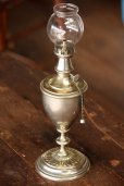 画像5: 絶妙な枯れ具合　1800年代後期　フランス製　PARIS　ピジョン　アンティーク　希少大型オイルランプ　真鍮製　点灯テスト済　高32.5ｃｍ (5)