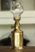 画像1: 1885年　フランス製　PARIS　ピジョン　アンティーク・オイルランプ　真鍮タンク　点灯テスト済　希少な実用品　高 23.6ｃｍ (1)