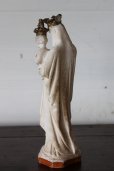 画像4: お買い得　1900年代初期　フランス製　アンティーク　小さな聖母マリア　石膏像　NOTRE DAME　勝利の聖母　21.3cm (4)