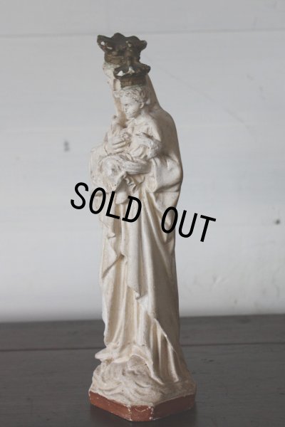 画像3: お買い得　1900年代初期　フランス製　アンティーク　小さな聖母マリア　石膏像　NOTRE DAME　勝利の聖母　21.3cm