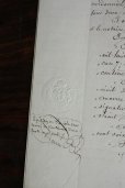 画像4: 1800年代　フランスの古文書　アンティーク・マニュスクリ　枯れたインク　美しい手書き文字　見開き1枚　4ページ (4)