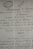 画像2: 1900年代初期　フランスの古文書　アンティーク・マニュスクリ　枯れたインク　美しい手書き文字　見開き1枚　4ページ (2)