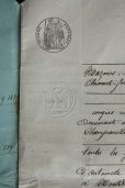 画像2: 1800年代　フランスの古文書　アンティーク・マニュスクリ　枯れたインク　美しい手書き文字　表紙つき　見開き1枚　4ページ (2)