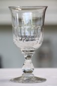 画像3: オールドバカラ 1900年代初期 フランス製 アンティークワイングラス クリスタルガラス チューリップ型　口径8.0ｃｍ　全高15.2ｃｍ (3)