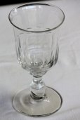 画像2: オールドバカラ 1900年代初期 フランス製 アンティークワイングラス クリスタルガラス チューリップ型　口径8.0ｃｍ　全高15.2ｃｍ (2)