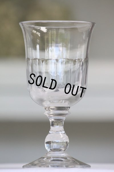 画像1: オールドバカラ 1900年代初期 フランス製 アンティークワイングラス クリスタルガラス チューリップ型　口径8.0ｃｍ　全高15.2ｃｍ