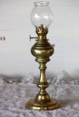 画像3: 希少な初期型　1800年代後期　フランス製　PARIS　ピジョン　アンティーク　オイルランプ　真鍮製　点灯テスト済　高 30.5ｃｍ (3)