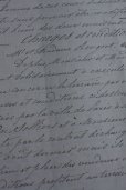 画像3: 1800年代　フランスの古文書　アンティーク・マニュスクリ　枯れたインク　美しい手書き文字　見開き1枚　4ページ (3)