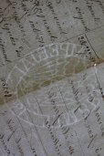 画像5: 1800年代　フランスの古文書　アンティーク・マニュスクリ　枯れたインク　美しい手書き文字　見開き1枚　4ページ (5)