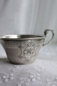画像1: 1800年代後期　フランス製　アール・ヌーヴォー　純銀製　デミカップ（ファーストミネルバ 950/1000　純銀品質刻印有）　幅11.0ｃｍ　66ｇ (1)