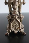 画像3: 美品　1900年代中期　フランス製　ヴィンテージ　聖母マリア像　透かしの背景　金属製　高22ｃｍ　341ｇ (3)