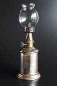 画像5: 1885年　フランス製　PARIS　ピジョン　アンティーク　オイルランプ　真鍮に枯れたシルバープレートタンク　点灯テスト済の実用品　24ｃｍ (5)