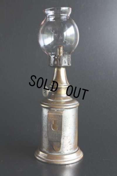 画像5: 1885年　フランス製　PARIS　ピジョン　アンティーク　オイルランプ　真鍮に枯れたシルバープレートタンク　点灯テスト済の実用品　24ｃｍ