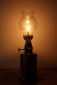 画像5: 1883年　フランス製　PARIS　ピジョン　PIGEON　アンティーク　オイルランプ　美しい真鍮タンク　点灯テスト済の実用品　24ｃｍ (5)