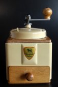 画像1: 1947年〜1960年　フランス製　プジョー　コーヒーミル　カフェオレ色　刃は完全メンテナンス済み極美　細粗挽き自在の実用品 (1)